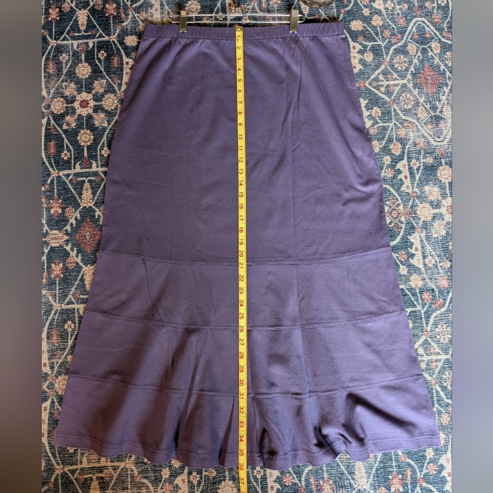 Peruvian Connection Purple Maxi Skirt - Picture 4 of 6